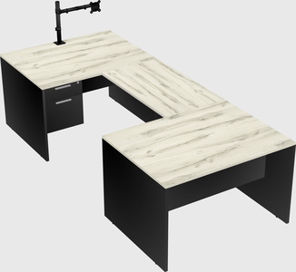 U-shaped desk