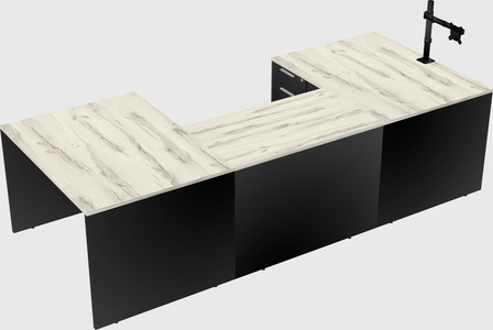 U-shaped desk