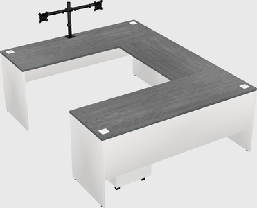 U-shaped desk