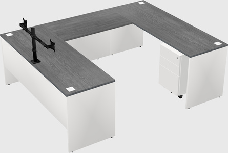 U-shaped desk