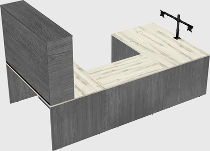 U-shaped desk