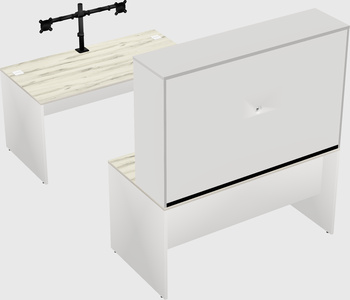 U-shaped desk