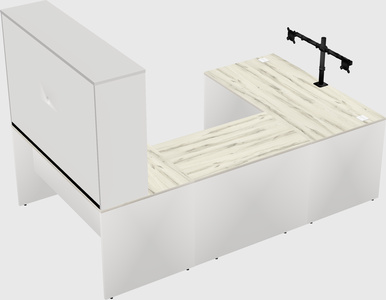 U-shaped desk