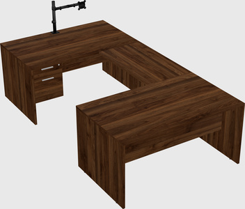 U-shaped desk