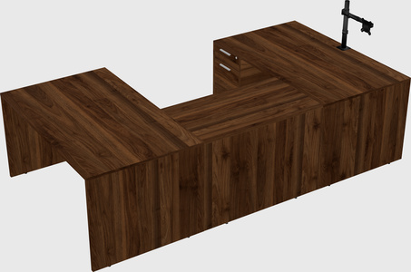 U-shaped desk