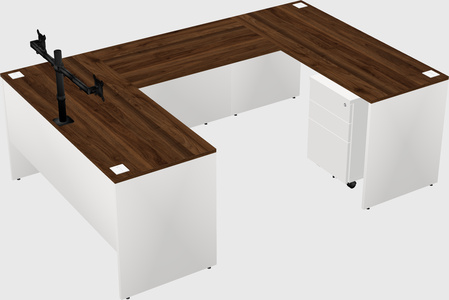 U-shaped desk