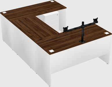 U-shaped desk