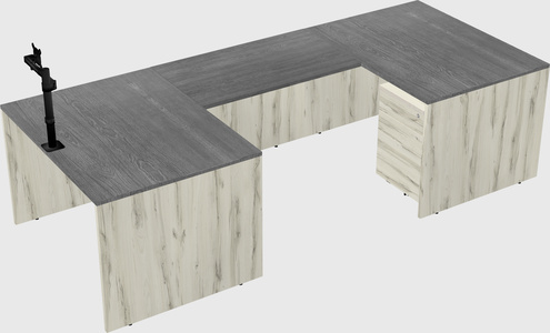 U-shaped desk