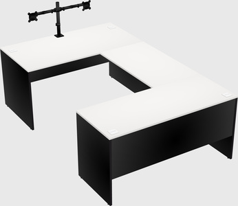 U-shaped desk