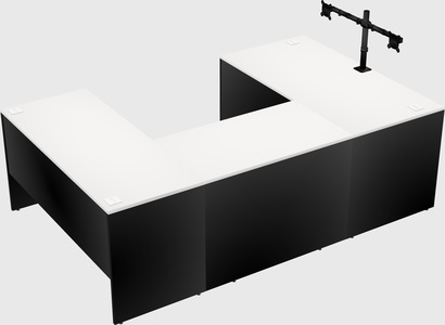 U-shaped desk