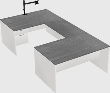 U-shaped desk