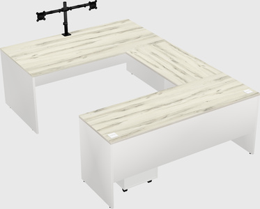 U-shaped desk