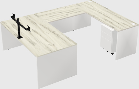 U-shaped desk