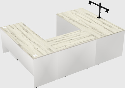 U-shaped desk