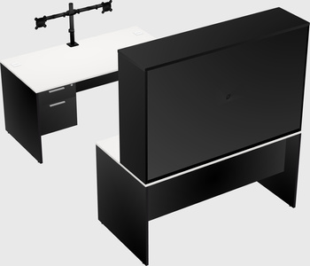 U-shaped desk