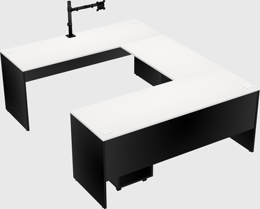 U-shaped desk