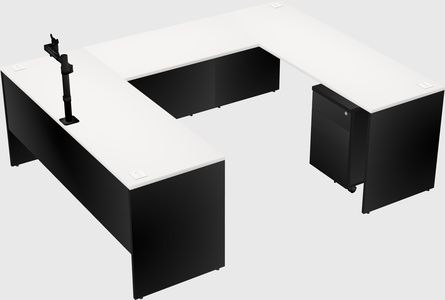 U-shaped desk