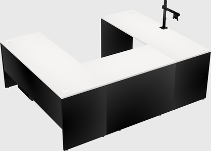 U-shaped desk
