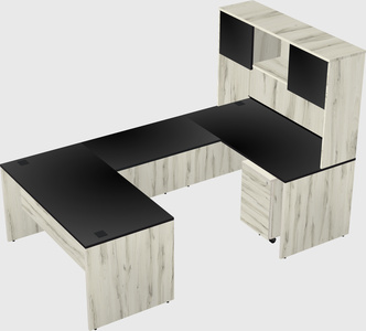 U-shaped desk
