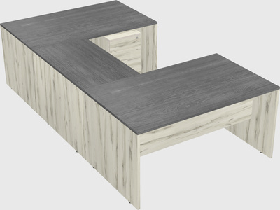 U-shaped desk