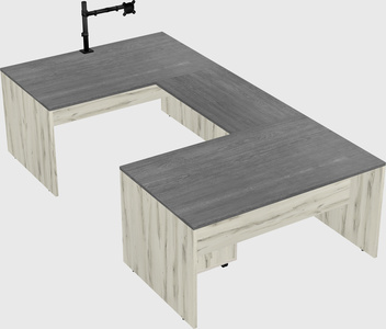 U-shaped desk