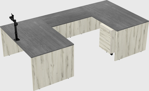 U-shaped desk