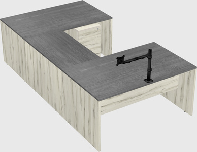 U-shaped desk