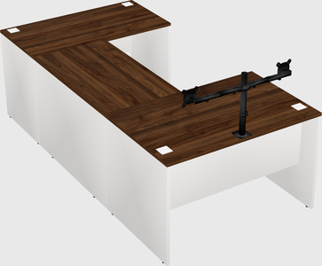 U-shaped desk