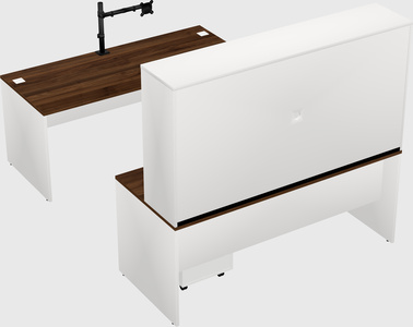 U-shaped desk