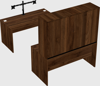 U-shaped desk