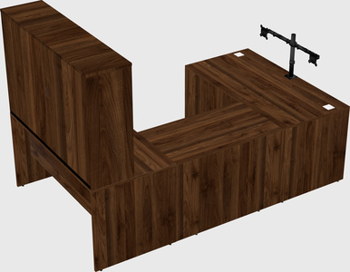 U-shaped desk