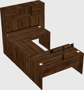 U-shaped desk
