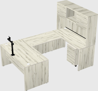 U-shaped desk