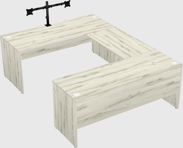 U-shaped desk