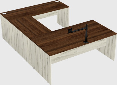 U-shaped desk