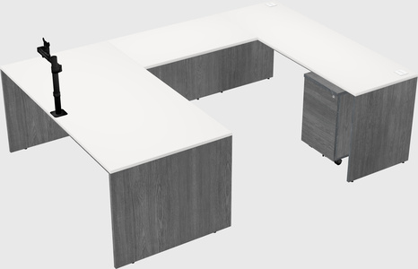 U-shaped desk