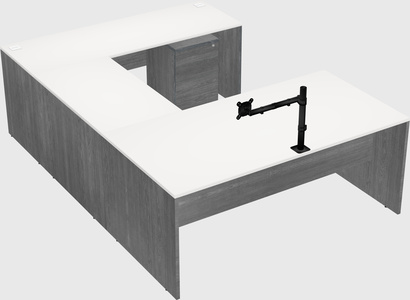 U-shaped desk