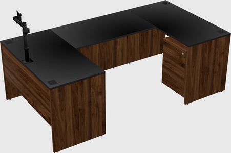 U-shaped desk