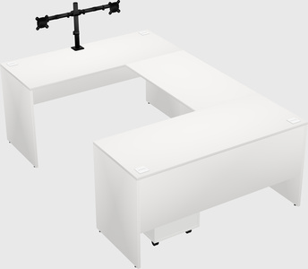 U-shaped desk