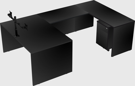 U-shaped desk