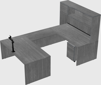 U-shaped desk