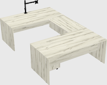 U-shaped desk
