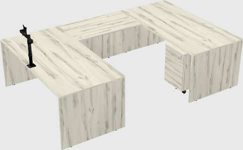 U-shaped desk