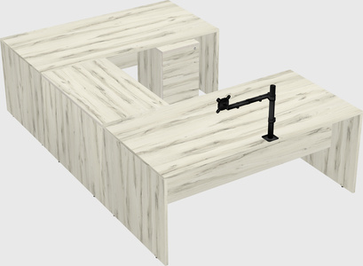 U-shaped desk