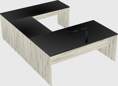 U-shaped desk