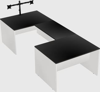 U-shaped desk