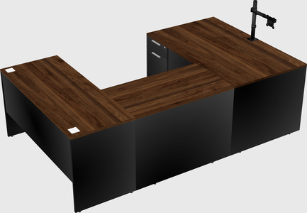 U-shaped desk