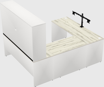 U-shaped desk