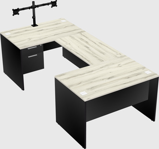 U-shaped desk