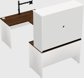 U-shaped desk